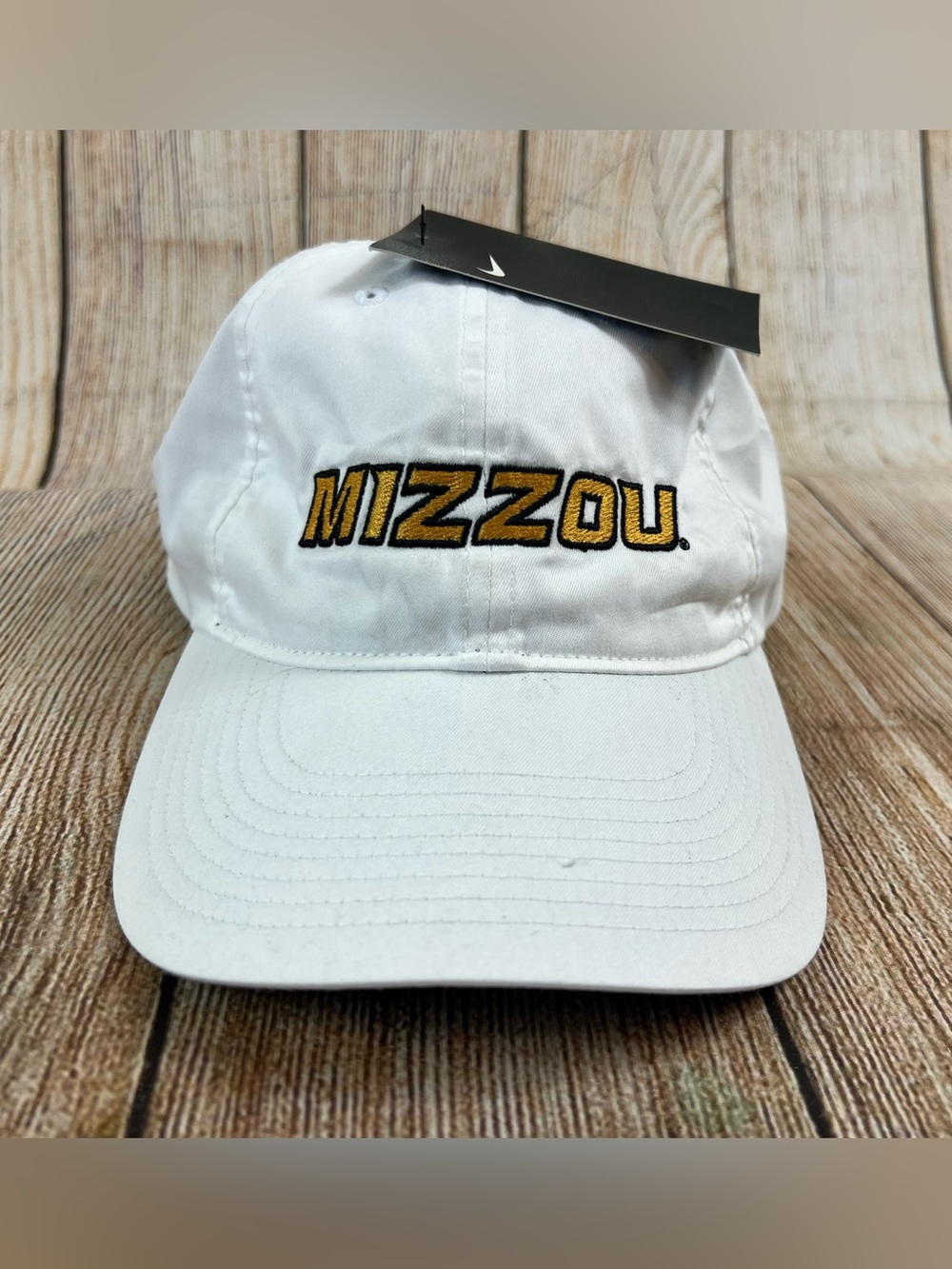Nike Heritage86 Mizzou Missouri Tigers White Golf Hat Adjustable Strap